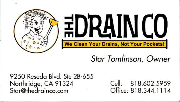 Special event sponsor business card