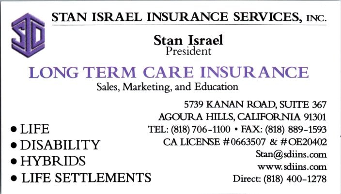 Special event sponsor business card