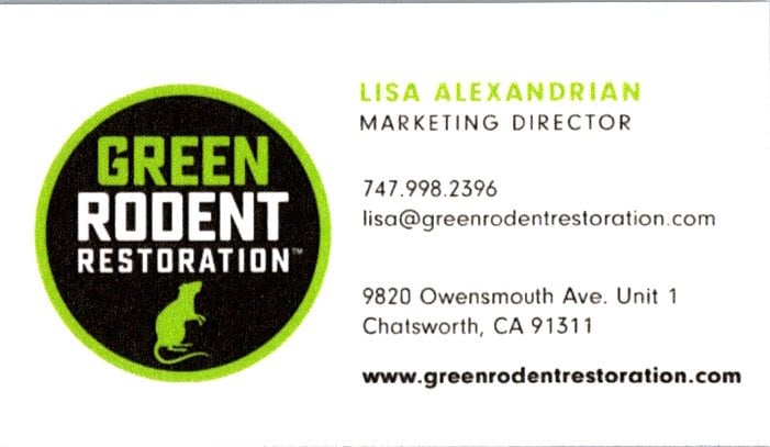 Special event sponsor business card