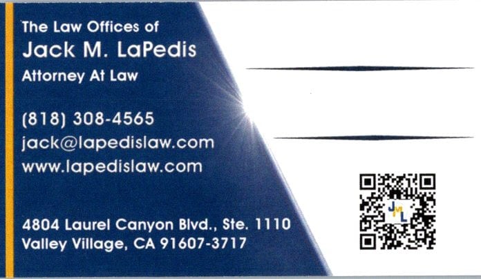 Special event sponsor business card