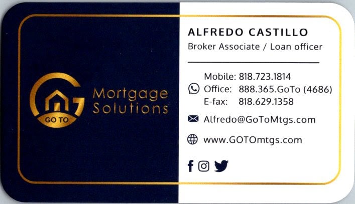 Special event sponsor business card