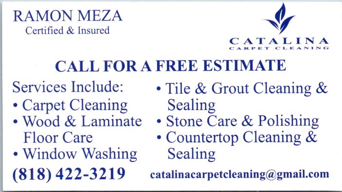 Special event sponsor business card